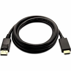 V7 V7DP2HD-03M-BLK-1E 3,05 m DisplayPort/HDMI AV-Kabel - Cable for PC, Monitor, Projektor, Audio-/Video-Gerät, Computer - 