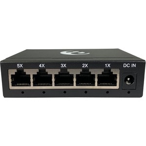 Amer 5 Port 10/100/1000 Mbps Gigabit Ethernet Desktop Metal Switch - 5 Ports - 2 Layer Supported - Twisted Pair - Desktop 