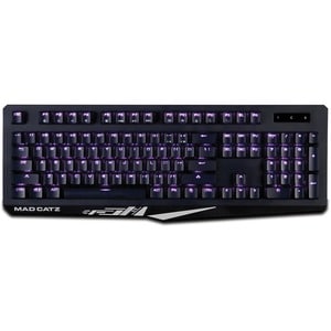 Mad Catz The Authentic S.T.R.I.K.E. 4 Mechanical Gaming Keyboard - Black - Cable Connectivity Multimedia Hot Key(s) - Wind