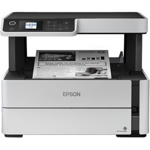 Epson ET-M2170 Inkjet Multifunction Printer-Monochrome-Copier/Scanner-1200x2400 dpi Print-Automatic Duplex Print-5000 Page