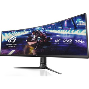 Asus ROG Strix XG49VQ 49" Class Double Full HD (DFHD) Curved Screen Gaming LCD Monitor - 32:9 - Black - 49" Viewable - WLE
