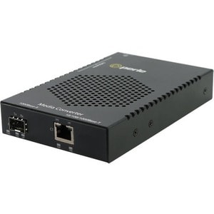Perle S-1110HP-SFP-XT Transceiver/Media Converter - 1 x Network (RJ-45) - Gigabit Ethernet - 1000Base-X, 10/100/1000Base-T