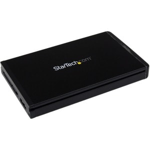 StarTech.com Drive Enclosure SATA/600 - USB 3.0 Micro-B Host Interface - UASP Support Internal/External - Black - Hot Swap