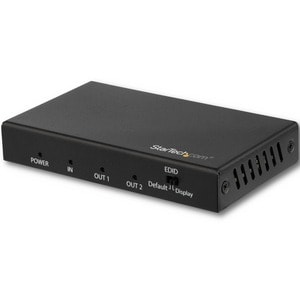 StarTech.com 2 Port HDMI Splitter - 4K 60Hz - 1x2 Way HDMI 2.0 Splitter - HDR - ST122HD219 - Displays the same image with 