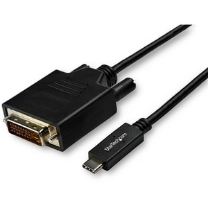 StarTech.com 10ft (3m) USB C to DVI Cable - 1080p USB Type-C to DVI-Digital Video Display Adapter Monitor Cable - Works w/