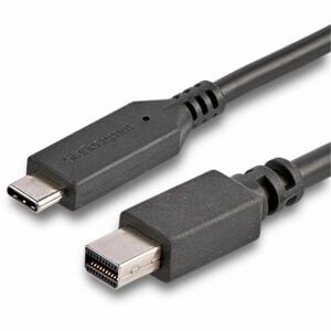 StarTech.com 6 ft. / 1.8 m USB-C to Mini DisplayPort Cable - 4K 60Hz - Black - USB 3.1 Type-C to Mini DP Adapter Cable - m