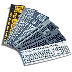 CHERRY G83-6105 Tastatur - Kabel Konnektivität - USB Schnittstelle - Deutsch - Schwarz - Membran Keyswitch