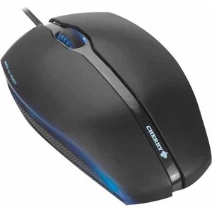 CHERRY GENTIX Maus - USB - Optisch - 3 Taste(n) - Weiß Grau - Kabel - 1000 dpi Auflösung - Scroll-Rad - Symmetrisch
