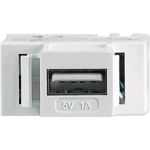 Intellinet Cople USB Keystone Blanco 1A - Blanco
