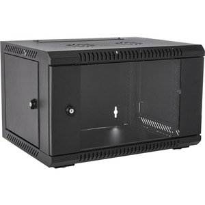 V7 6U Rack Wall Mount Glass Door Enclosure - For LAN Switch, Patch Panel - 6U Rack Height x 15.35" Rack Width - Wall Mount