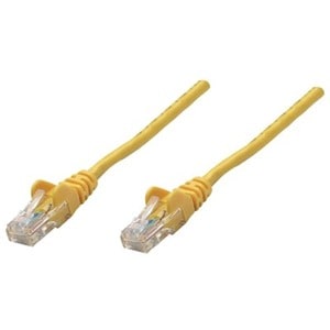 Network Patch Cable, Cat6, 0.25m, Yellow, Copper, S/FTP, LSOH / LSZH, PVC, RJ45, Gold Plated Contacts, Snagless, Booted, L