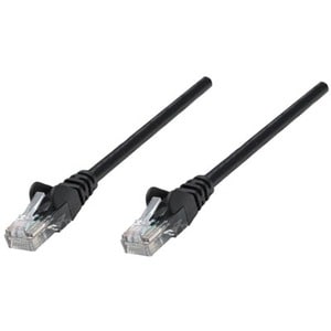 Network Patch Cable, Cat6, 0.25m, Black, CCA, U/UTP, PVC, RJ45, Gold Plated Contacts, Snagless, Booted, Lifetime Warranty,
