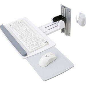Ergotron Neo-Flex 壁挂式安装座 用于 鼠标, 键盘 - 白 - 2.27 kg 承载量