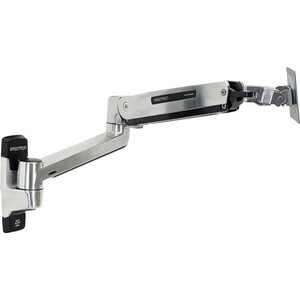 Ergotron 安装臂 用于 平板显示器, 一体机 - 抛光铝 - 可调节高度 - 116.8 cm (46") 支持屏幕 - 13.61 kg 承载量 - 75 x 75, 100 x 100, 200 x 100, 200 x 200, 