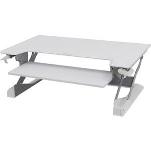 Ergotron WorkFit-TL Workstation - 矩形 顶端 - 可调节高度 - 952.50 毫米 桌面宽度 x 635 毫米 桌面深度 - Office - 白