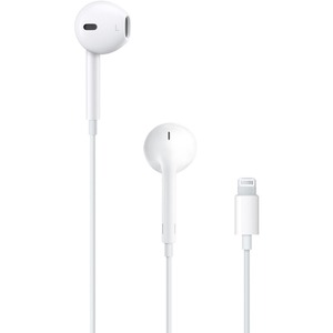 Apple EarPods 有线 耳塞 立体声 耳机 - 白 - 双声道 - 外耳 - 闪电接头
