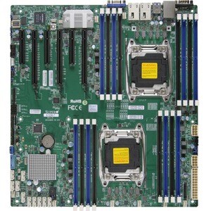 Supermicro X10DRi 服务器主板 - Intel C612 芯片组 - LGA 2011-v3插座 - 扩展 ATX - 1 TB DDR4 SDRAM 最大内存 - 16 x 内存插槽 - Gigabit Ethernet - 