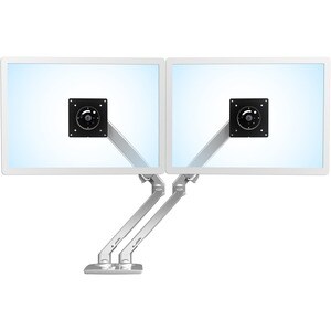 Ergotron 安装臂 用于 LCD 显示器 - 抛光铝 - 2 显示器支持 - 61 cm (24") 支持屏幕 - 18.14 kg 承载量 - 75 x 75, 100 x 100