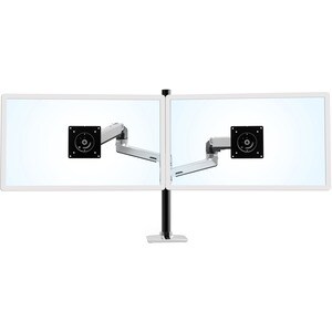 Ergotron 桌面安装座 用于 显示器 - 银 - 2 显示器支持 - 101.6 cm (40") 支持屏幕 - 18.14 kg 承载量 - 100 x 100, 75 x 75