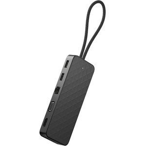 HP USB 3.0 C 型 扩展插口 用于 智能电话, 笔记本电脑, 台式计算机 - 65 W - C型USB - 网络 (RJ-45) - HDMI - VGA - DP接口 - Thunderbolt - 有线