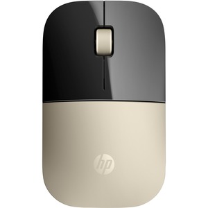 HP Z3700 鼠标 - 无线电频率 - USB - 蓝色 LED - 金色 - 无线 - 1200 dpi - 滚轮