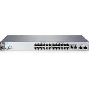 HPE 2530 2530-24 24 Ports Manageable Ethernet Switch - 2 Layer Supported - 2 SFP Slots - Rack-mountable, Wall Mountable, D