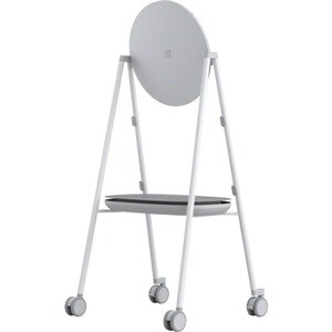Steelcase Roam Mobile Stand For Microsoft Surface Hub 2 - 65.40" Height x 26.50" Width x 30.40" Depth - Arctic White, Gray