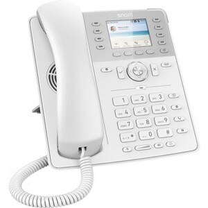 Snom D735 IP-Telefon - Verkabelt/Kabellos - Schnurgebunden - DECT - Wandmontierbar - Weiß - VoIP - 2 x Netzwerk (RJ-45) - 