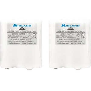 Midland Rechargeable Battery Pack for T71, T75, T77 - For Walkie Talkie Radio - Battery Rechargeable - 1000 mAh - 3.6 V DC