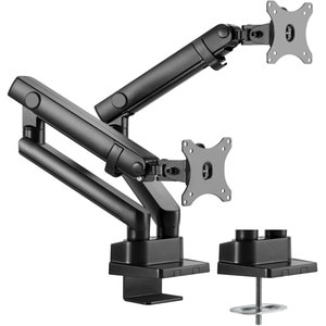 Amer Mounting Arm for Curved Screen Display, Flat Panel Display - Matte Black - 2 Display(s) Supported - 32" Screen Suppor