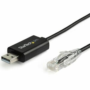 StarTech.com ICUSBROLLOVR. Anschluss 1: RJ-45, Anschluss 2: USB 2.0 Type-A, Kabellänge: 1,8 m. Produktfarbe: Schwarz