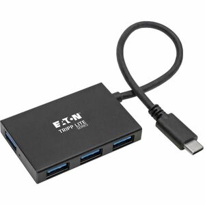 Tripp Lite by Eaton 4-Port USB-C Hub, USB 3.x Gen 2 (10Gbps), 4x USB-A Ports, Thunderbolt 3 Compatible, Aluminum Housing, 