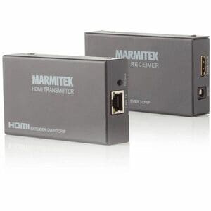 Marmitek Video Extender Transmitter/Receiver - Wired - 120 m Range - 2 x Network (RJ-45) - 1 x HDMI In - 1 x HDMI Out - 48