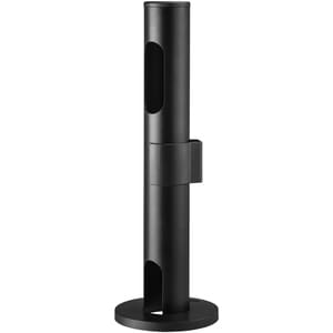 APA-P300-45 POS pole - height 300mm (12") - pole attachment 45mm (1.8") - steel - Black