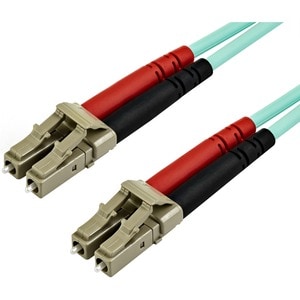 StarTech.com 7m (22ft) LC/UPC to LC/UPC OM3 Multimode Fiber Optic Cable, Full Duplex 50/125 Zipcord, 100G, LSZH Fiber Jump