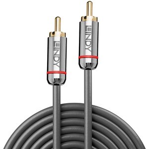 LINDY Cromo Line Coaxial Audio Cable for DVD Player, TV - First End: 1 x RCA Audio - Male - Second End: 1 x RCA Audio - Ma