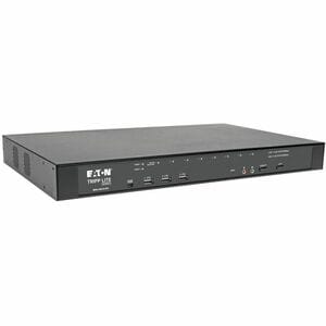 Eaton Tripp Lite Series 8-Port Cat5 KVM over IP Switch with Virtual Media - 1 Local & 1 Remote User, 1U Rack-Mount, TAA - 