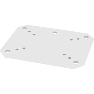 Neomounts Neomounts Pro PLASMA-M2SFPLATE Mounting Plate for Display Trolley, Display Stand - Silver - Silver