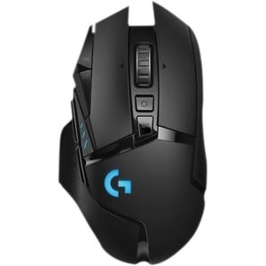 Logitech LIGHTSPEED G502 Gaming Mouse - Wi-Fi - USB - Optical - 11 Button(s) - Black - Wireless - 16000 dpi - Scroll Wheel