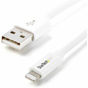 StarTech.com Cable 1m Lightning 8 Pin a USB A 2.0 para Apple iPod iPhone iPad - Blanco - Cable for iPad, iPhone, iPod, Com