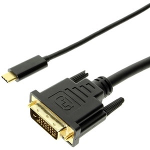 4XEM USB-C to DVI Cable - 6 ft DVI/USB Video Cable for Video Device, Monitor, Projector, HDTV, Notebook, MacBook Pro, Comp