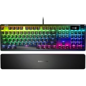 SteelSeries Apex PRO Keyboard - Cable Connectivity - USB Interface - Black - Mechanical Keyswitch - 104 Key(s) - Volume Co