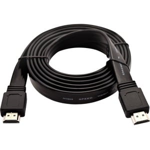 Câble A/V V7 V7HDMI4FL-02M-BK-1E - 2,01 m HDMI - Cable for Moniteur, PC, HDTV, Projecteur, Périphérique audio/vidéo - 10,2