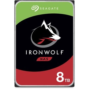Seagate IronWolf Festplatte - 3,5" Intern - 8 TB - SATA (SATA/600) - Conventional Magnetic Recording (CMR) Method - 7200U/Min