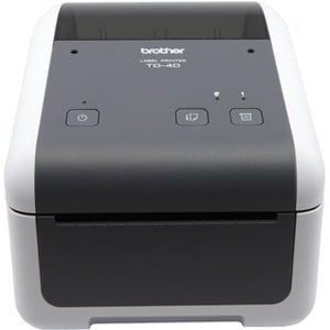 Brother TD-4410D Desktop Direct Thermal Printer - Monochrome - Label Print - USB - Serial - 108.40 mm (4.27") Print Width 