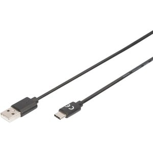 Digitus 1,80 m USB Datentransferkabel für PC, Tablet, Smartphone, Notebook - 1 - Erster Anschluss: Anschluss 1: USB A, Ste