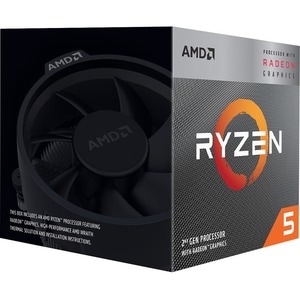 AMD Ryzen 5 3400G Quad-Core 3,70 GHz Prozessor - Retail Paket - 4 MB L3 Cache - 2 MB L2 Cache - 4,20 GHz Übertaktgeschwind