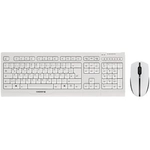 CHERRY B.UNLIMITED 3.0 Keyboard & Mouse - German - 1 - USB Wireless RF - 109 Key - Keyboard/Keypad Color: Pale Gray - USB 