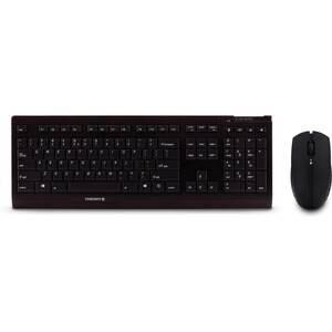 CHERRY B.UNLIMITED 3.0 Tastatur & Maus - Englisch (US) - 1 - Tastatur, Kabellos, Funk USB, Schwarz - Maus, Infrarot, Kabel
