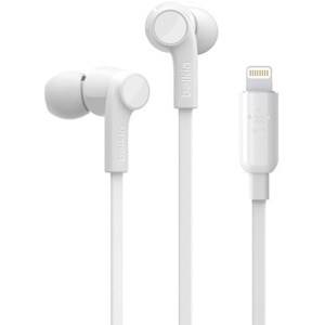ROCKSTAR IN-EAR HEADPHONES W/LIGHTNING CONNECTOR WHITE